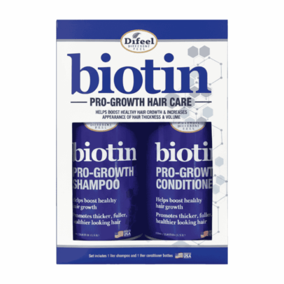 Difeel Biotin Pro-Growth Shampoo & Conditioner Gift Set (2-Piece, 33.8 fl oz)