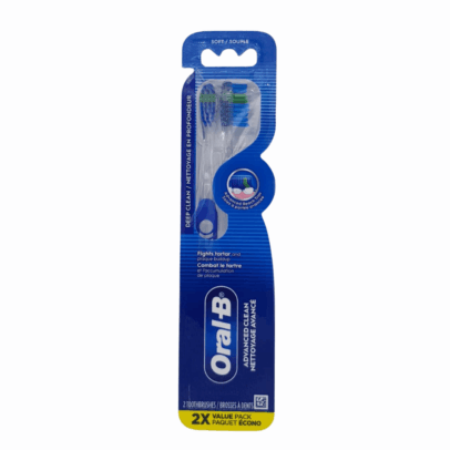 Oral-B CrossAction All In One Deep Plaque Removal Soft Manual Toothbrush - 2 ct