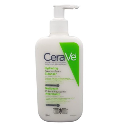 CeraVe Hydrating Cream-to-Foam Cleanser – 355 ml